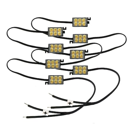 Race Sport 8-Pod Led Bed Rail Pod Lighting Kit (2 Strips Of 4) RS-4P-LEDBED